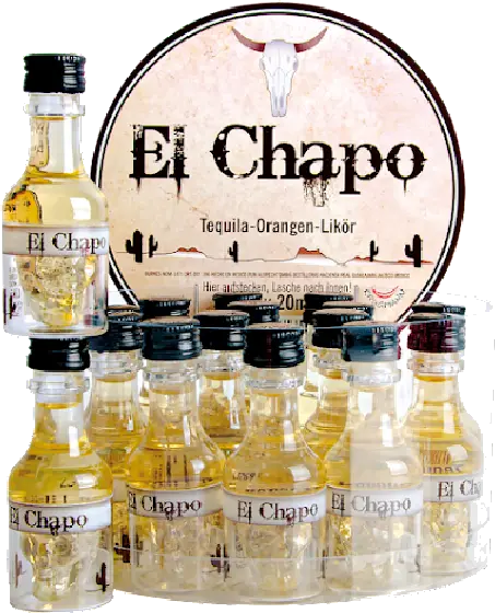 Een fles El Chapo, uit het schap in de winkel in Bathmen