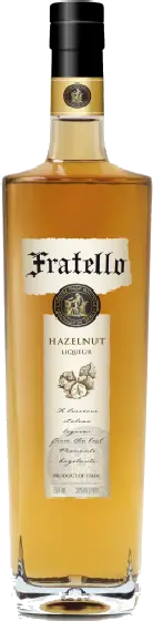 Een fles Fratello, uit het schap in de winkel in Bathmen