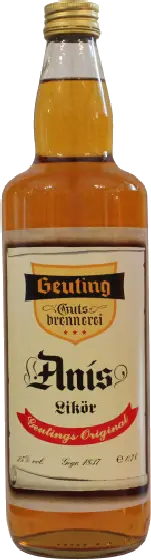 Een fles Geuting, uit het schap in de winkel in Bathmen