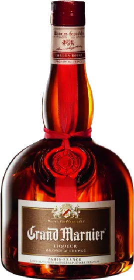 Een fles Grand Marnier, uit het schap in de winkel in Bathmen