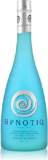 Een fles HPNOTIQ, uit het schap in de winkel in Bathmen