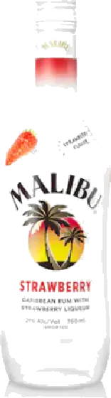 Een fles Malibu, uit het schap in de winkel in Bathmen