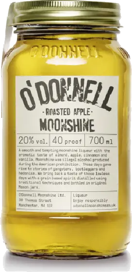 Een fles O'Donnell Moonshine, uit het schap in de winkel in Bathmen