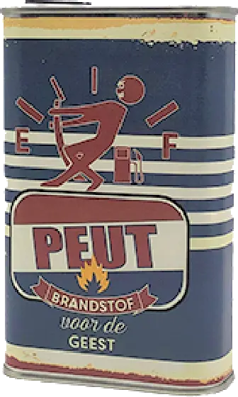 Een fles Peut, uit het schap in de winkel in Bathmen