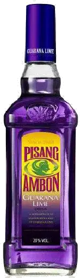 Een fles Pisang, uit het schap in de winkel in Bathmen