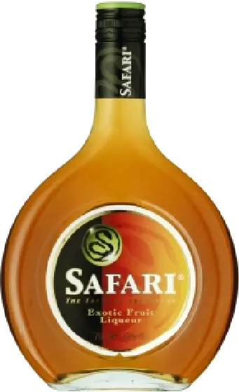 Een fles Safari, uit het schap in de winkel in Bathmen