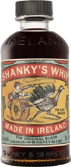 Een fles Shanky's Whip, uit het schap in de winkel in Bathmen