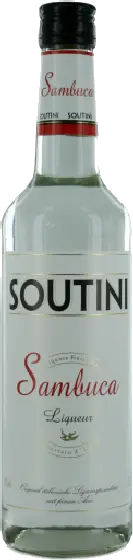 Een fles Soutini, uit het schap in de winkel in Bathmen