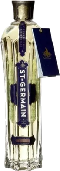 Een fles St-Germain, uit het schap in de winkel in Bathmen