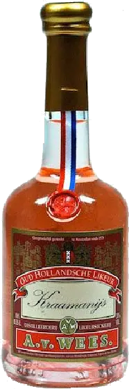 Een fles Van Wees, uit het schap in de winkel in Bathmen
