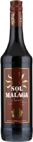 Een fles Sol de Malaga, uit het schap in de winkel in Bathmen