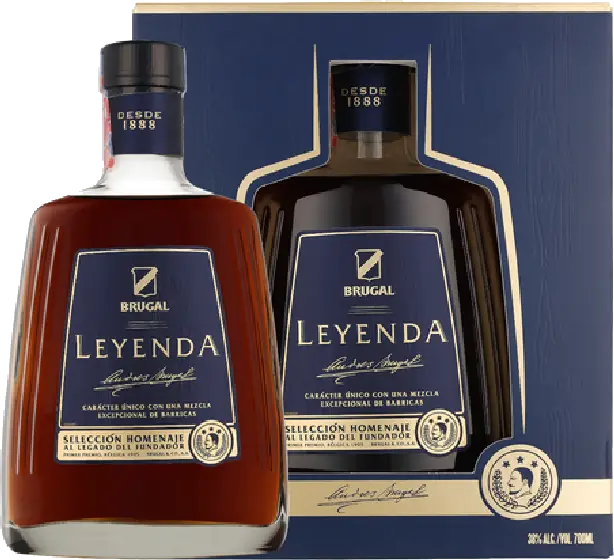 Een fles Brugal, uit het schap in de winkel in Bathmen