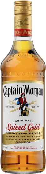 Een fles Captain Morgan, uit het schap in de winkel in Bathmen
