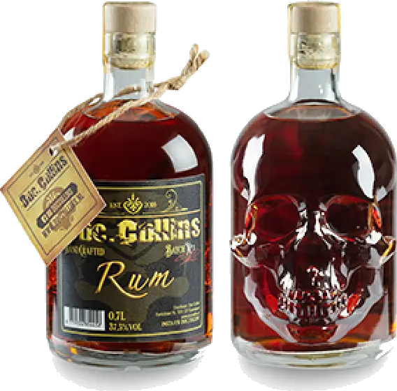 Een fles Doc. Collins, uit het schap in de winkel in Bathmen