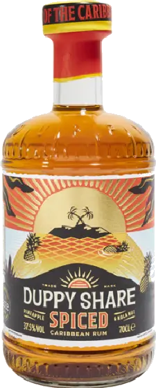 Een fles Duppy Share, uit het schap in de winkel in Bathmen
