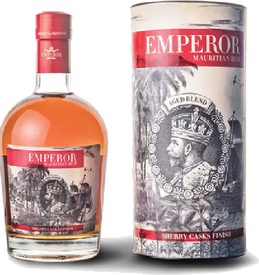 Een fles Emperor, uit het schap in de winkel in Bathmen
