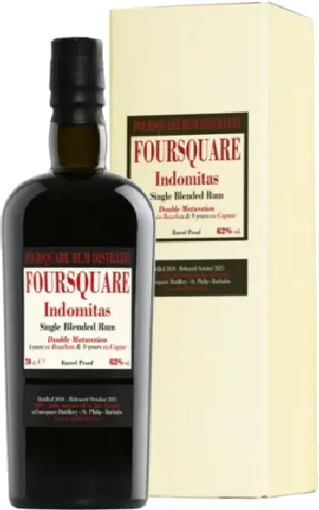 Een fles Foursquare, uit het schap in de winkel in Bathmen