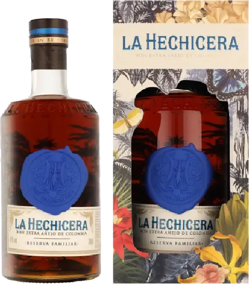 Een fles La Hechicera, uit het schap in de winkel in Bathmen