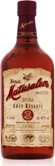 Een fles Matusalem, uit het schap in de winkel in Bathmen