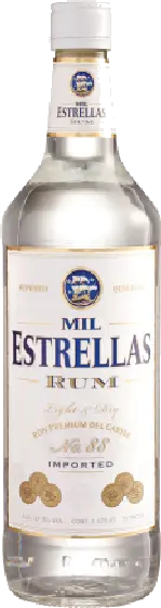 Een fles Mil Estrellas, uit het schap in de winkel in Bathmen