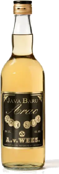 Een fles Van Wees, uit het schap in de winkel in Bathmen