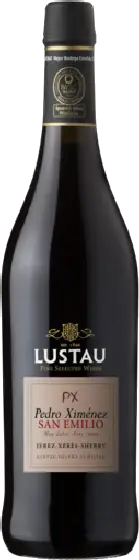 Een fles Lustau, uit het schap in de winkel in Bathmen