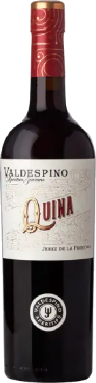 Een fles Valdespino, uit het schap in de winkel in Bathmen