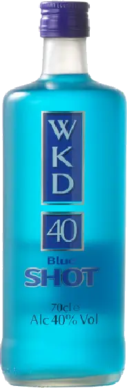 Een fles WKD, uit het schap in de winkel in Bathmen