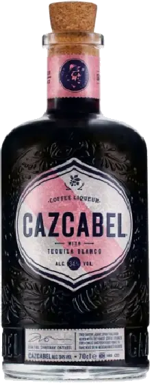 Een fles Cazcabel, uit het schap in de winkel in Bathmen
