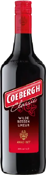 Een fles Coebergh, uit het schap in de winkel in Bathmen