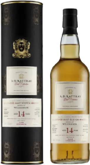 Een fles A.D. Rattray, uit het schap in de winkel in Bathmen