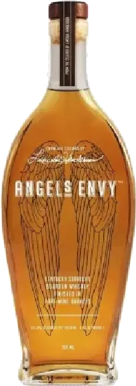 Een fles Angel’s Envy, uit het schap in de winkel in Bathmen
