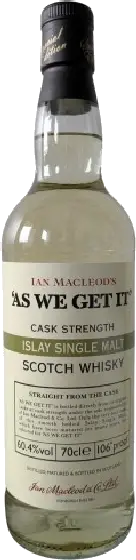Een fles As We Get It, uit het schap in de winkel in Bathmen