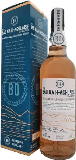 Een fles Bad na h-Achlaise, uit het schap in de winkel in Bathmen