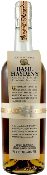 Een fles Basil Hayden’s, uit het schap in de winkel in Bathmen