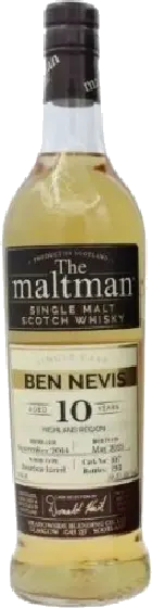 Een fles Ben Nevis, uit het schap in de winkel in Bathmen