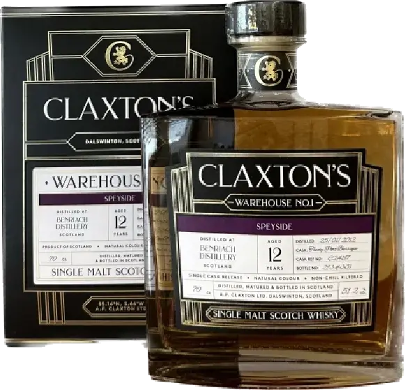 Een fles BenRiach, uit het schap in de winkel in Bathmen