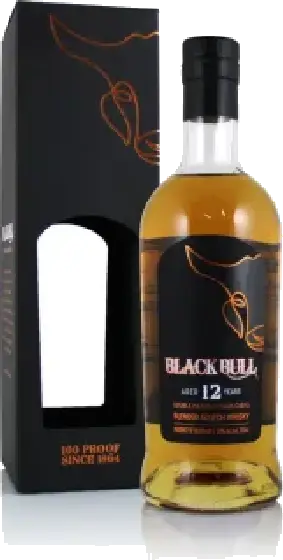 Een fles Black Bull, uit het schap in de winkel in Bathmen