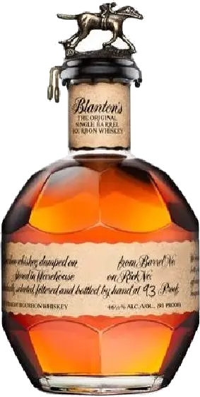 Een fles Blanton’s, uit het schap in de winkel in Bathmen