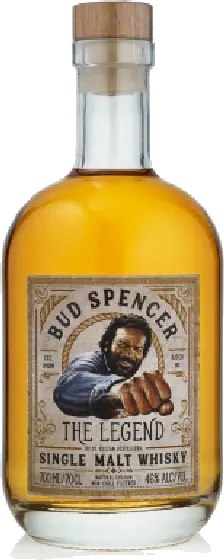 Een fles Bud Spencer, uit het schap in de winkel in Bathmen