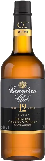 Een fles Canadian Club, uit het schap in de winkel in Bathmen