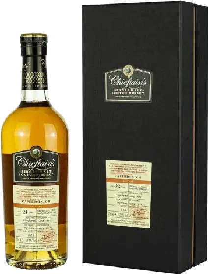Een fles Caperdonich, uit het schap in de winkel in Bathmen