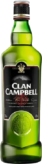 Een fles Clan Campbell, uit het schap in de winkel in Bathmen