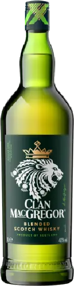 Een fles Clan MacGregor, uit het schap in de winkel in Bathmen