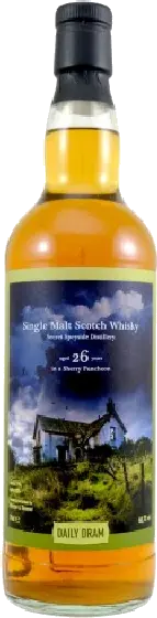Een fles Daily Dram, uit het schap in de winkel in Bathmen