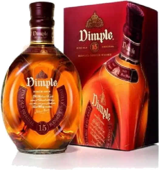 Een fles Dimple, uit het schap in de winkel in Bathmen