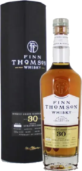 Een fles Finn Thomson, uit het schap in de winkel in Bathmen