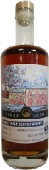 Een fles First Cask, uit het schap in de winkel in Bathmen