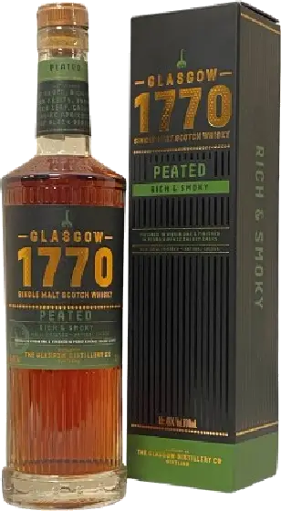 Een fles Glasgow Distillery, uit het schap in de winkel in Bathmen