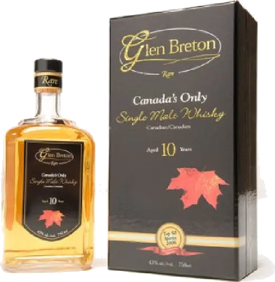 Een fles Glen Breton, uit het schap in de winkel in Bathmen